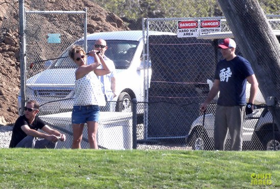 Бритни Спирс и ее новый парень Дэвид сыграли в гольф