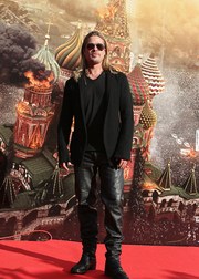 Бред Питт приехал в Москву на премьеру "Война миров Z"