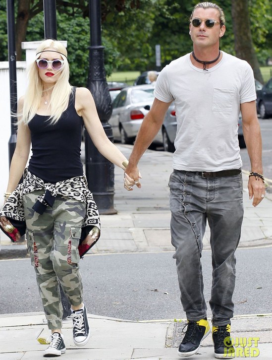 Гвен Стефани с мужем и детьми побывала в Лондоне