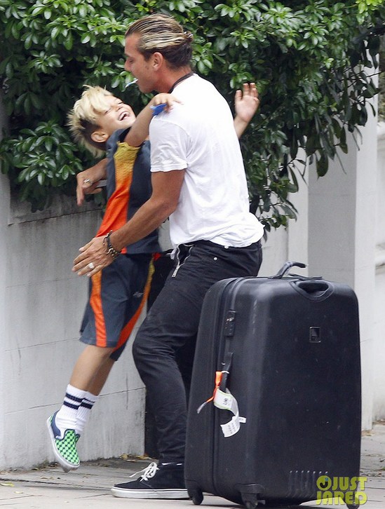 Гвен Стефани с мужем и детьми побывала в Лондоне