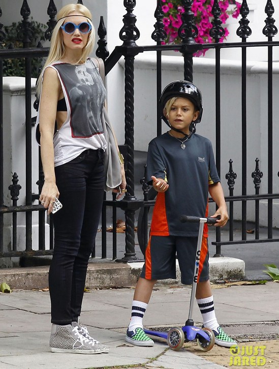 Гвен Стефани с мужем и детьми побывала в Лондоне