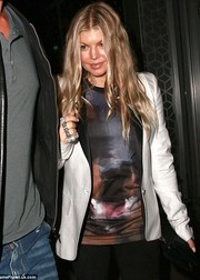 Ферджи впервые вышла в свет спустя всего месяц после родов