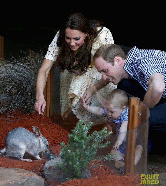 Кейт Миддлтон и Уильям с сыном на Пасху посетили зоопарк