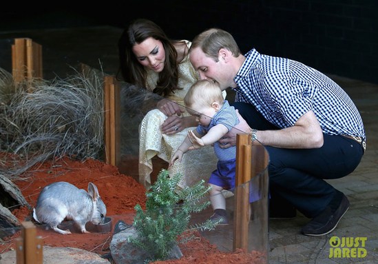 Кейт Миддлтон и Уильям с сыном на Пасху посетили зоопарк
