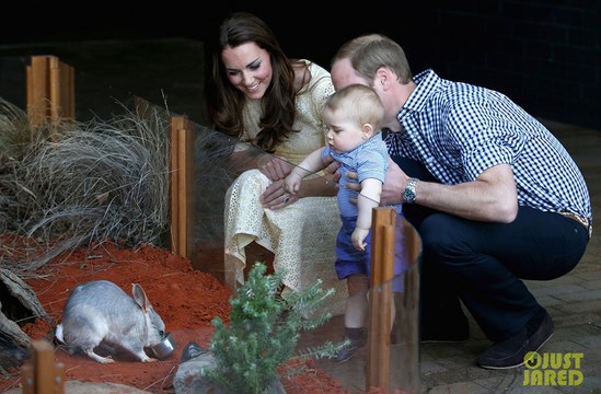 Кейт Миддлтон и Уильям с сыном на Пасху посетили зоопарк