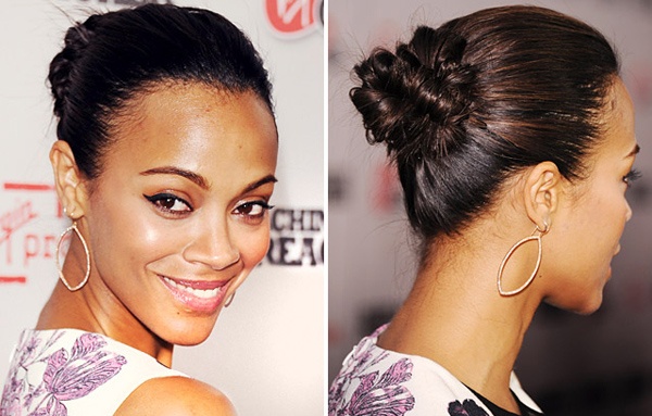 Прически звезд: Зоуи Салдана